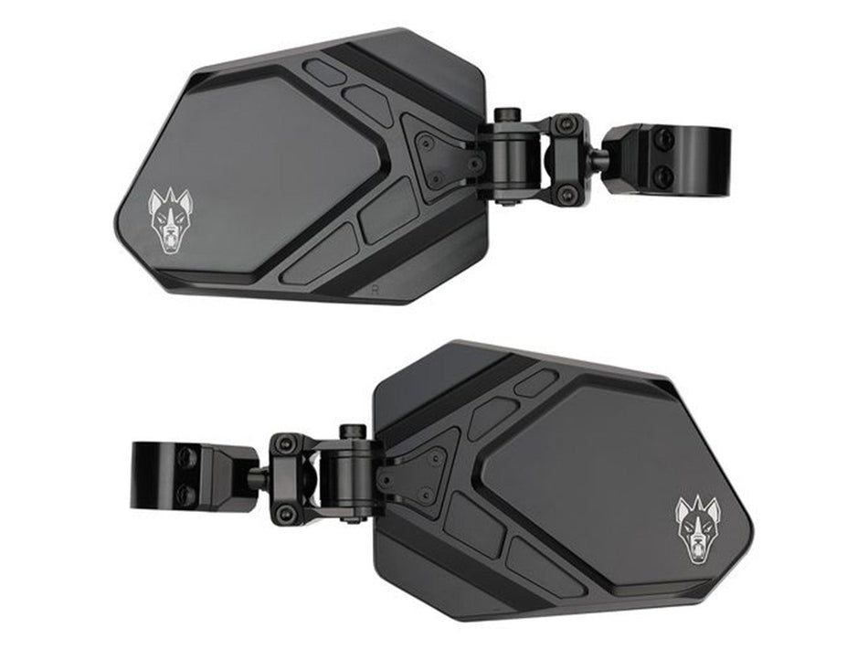 Chupacabra Cuero Pro Side Mirrors Set- 1.875 / Black
