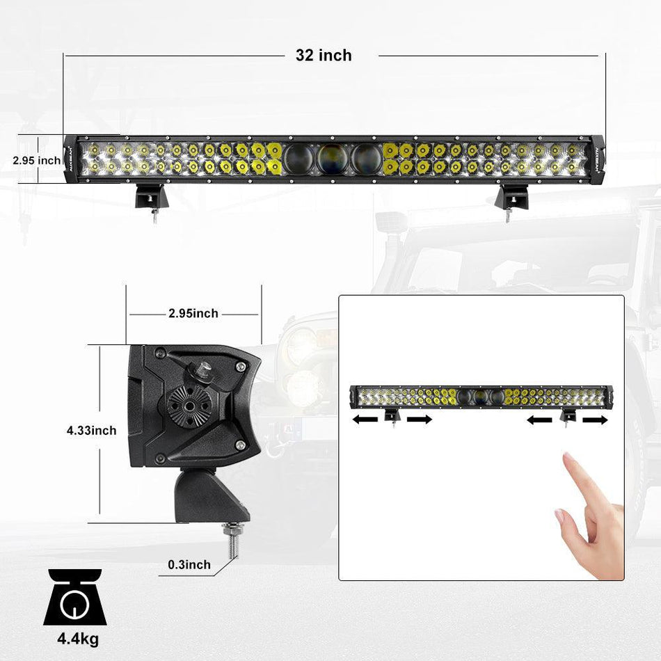 5D-PRO Series LED Light Bar with 5D Projectors