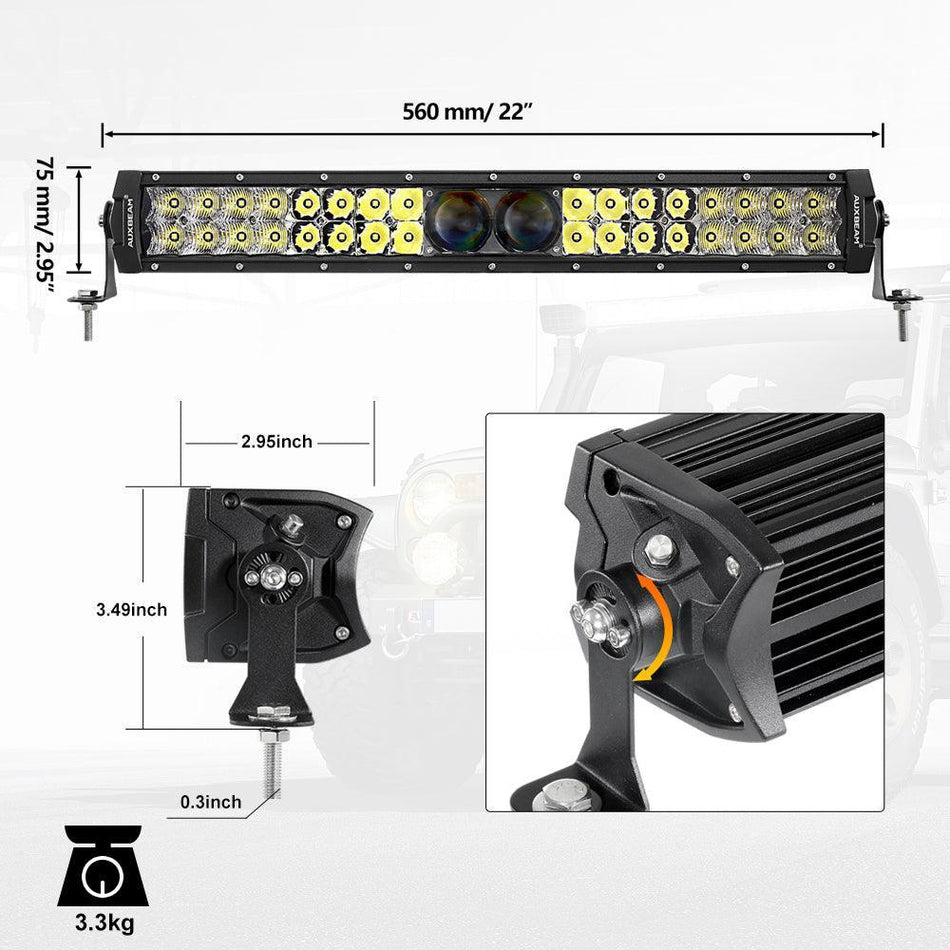 5D-PRO Series LED Light Bar with 5D Projectors