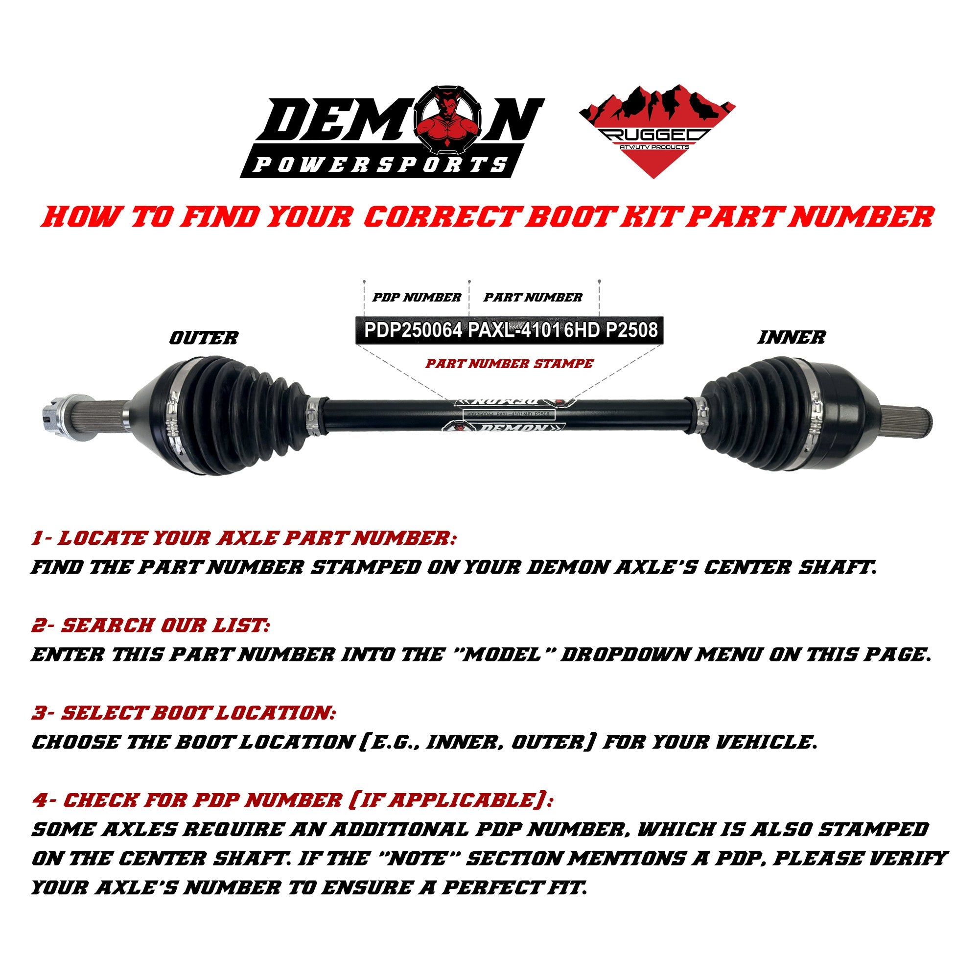 Polaris Heavy Duty Demon Boot Kit