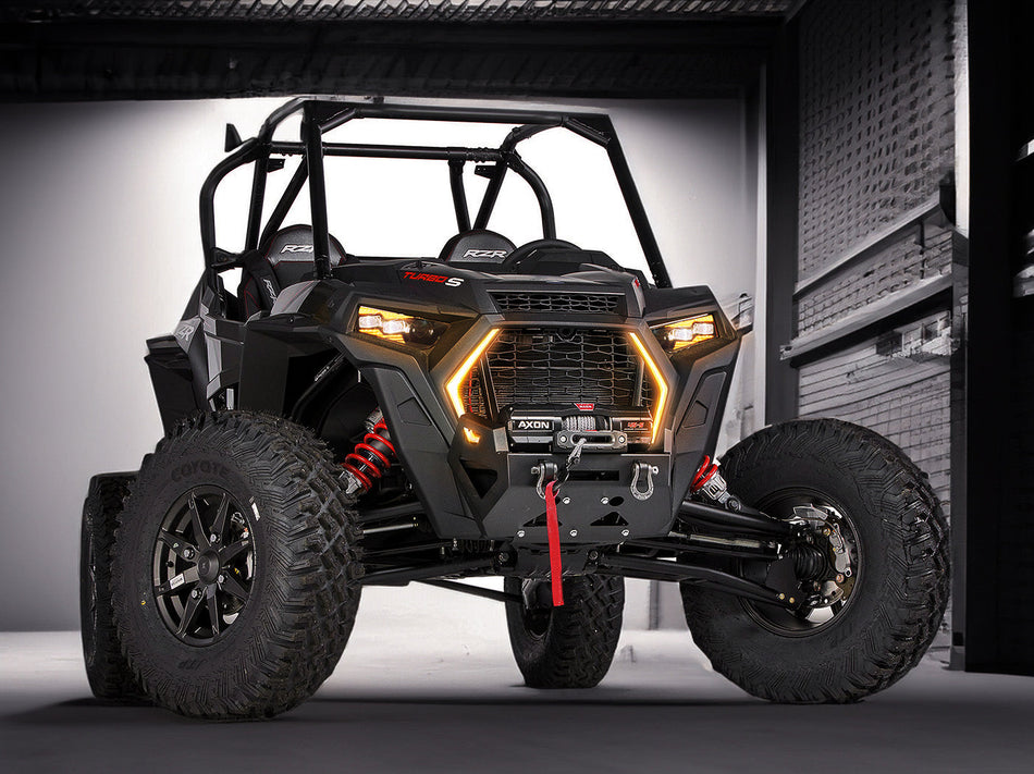 Polaris RZR - 8 Pin - COMBO Accent "Fang" Lights AND Replacement Headlights