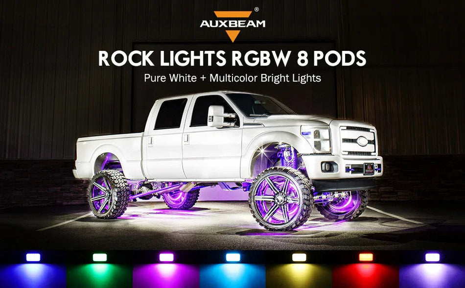 DOME LIGHT UTV INTERIOR LIGHT UNIVERSAL ROLL BAR CAGE MOUNT + RGBW LED ROCK LIGHT WITH BLUETOOTH CONTROL FOR POLARIS, CAN-AM, UTV, ATV, OFF-ROAD VEHICLE