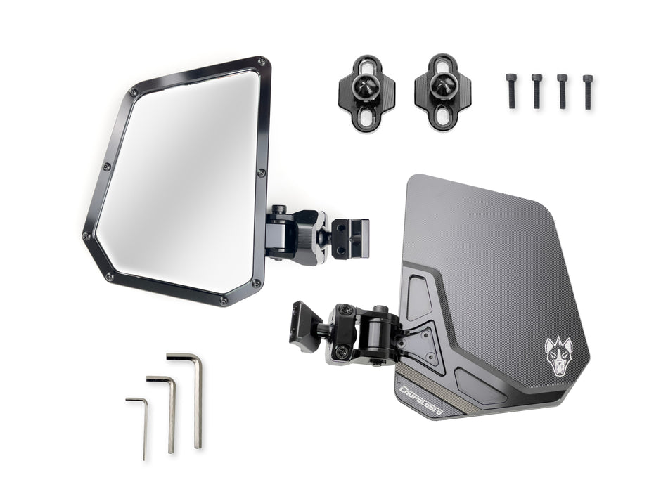 Chupacabra Cuero UTE Side Mirrors Set - Black - Defender Direct Door Mount
