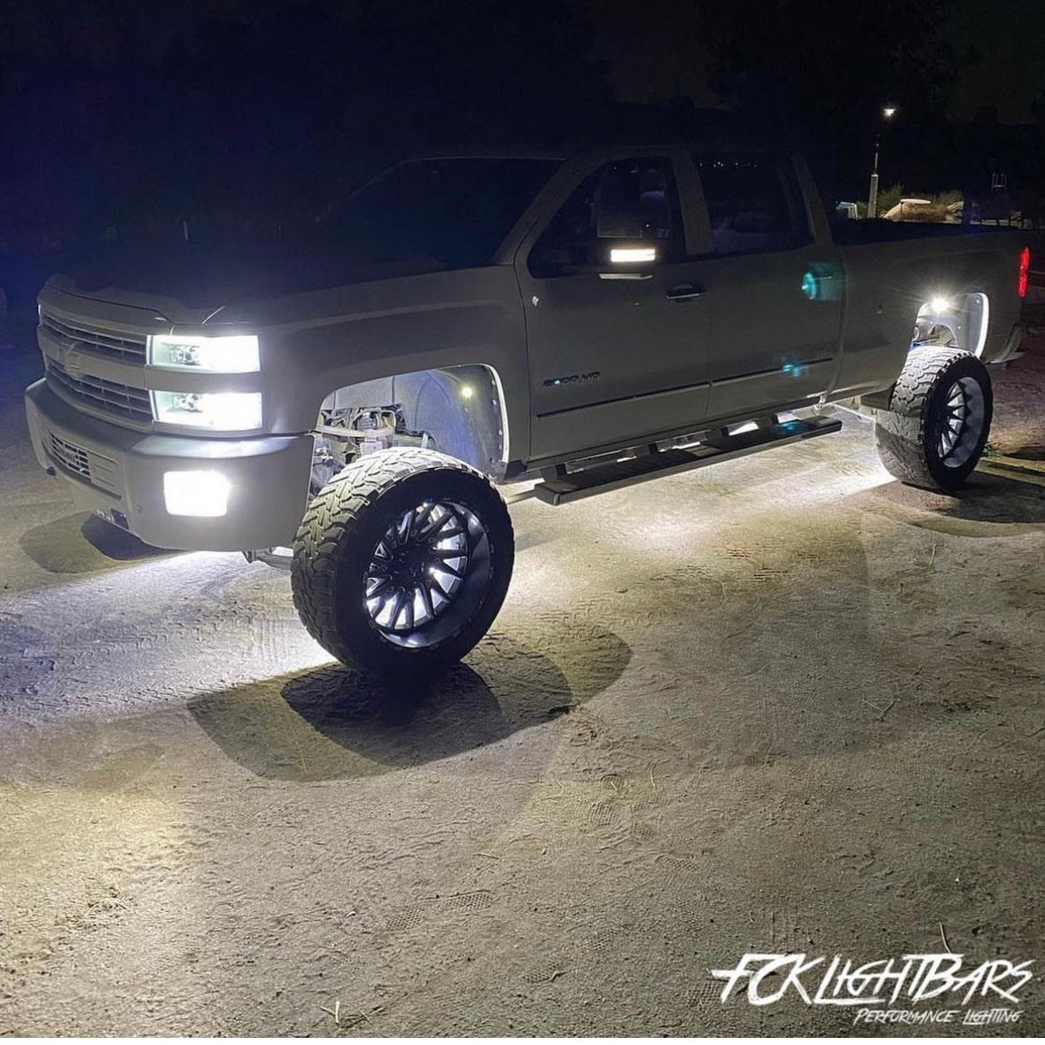 Pure White Rock Lights - Under Glow Kit
