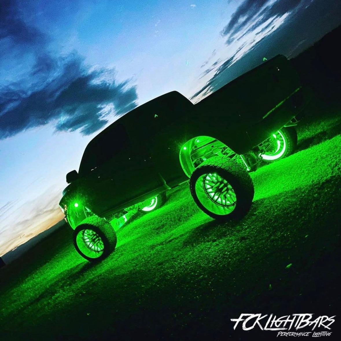Green Rock Lights - Under Glow Kit
