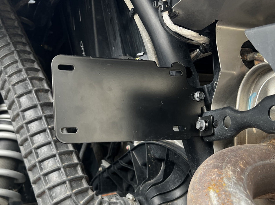 License Plate Frame Side Mount for RZR XP1000 Chassis (1000x, Turbo, etc)
