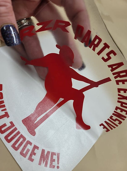 ____ Parts Are Expensive, Don't Judge decal (text, color, dancer & size options)