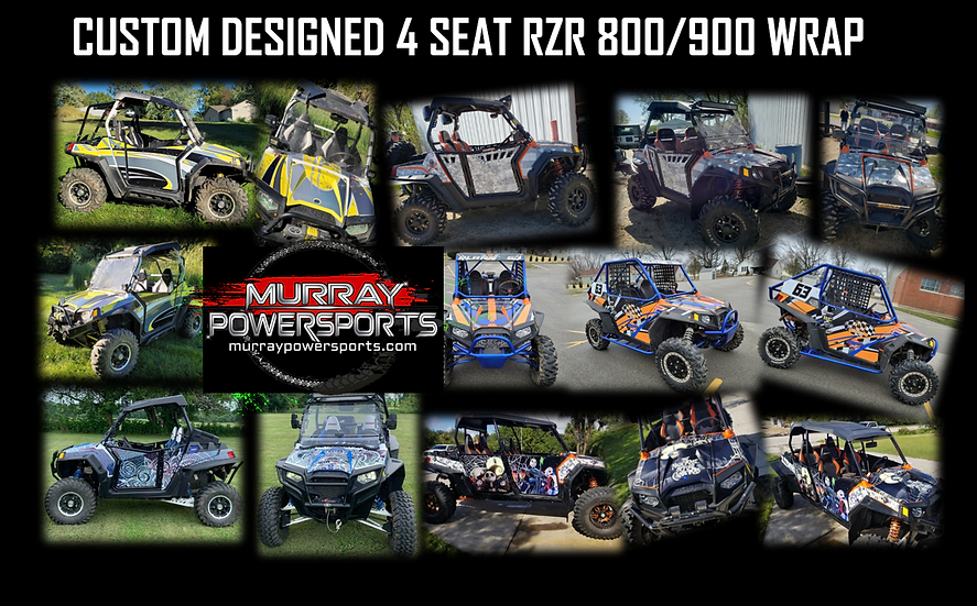 4 Seat Custom RZR 800/900 Wrap