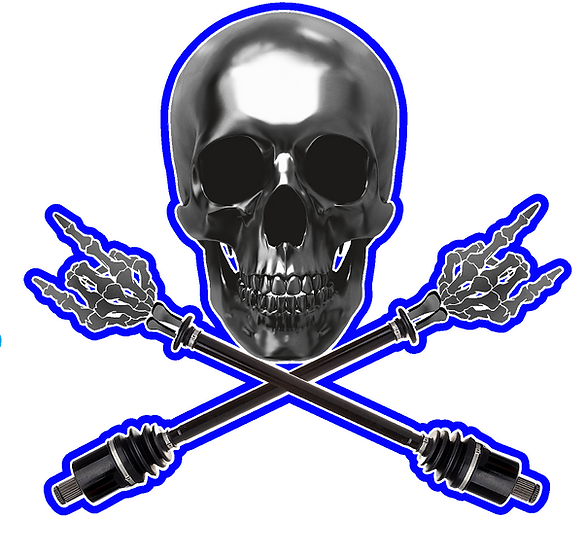 SXS/UTV/RZR/Truck/Car Skully (Rockin Version) Roof Decal