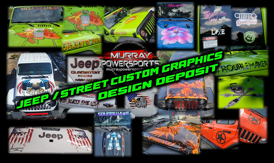 Custom Jeep & Street Vehicle Graphics Design Deposit