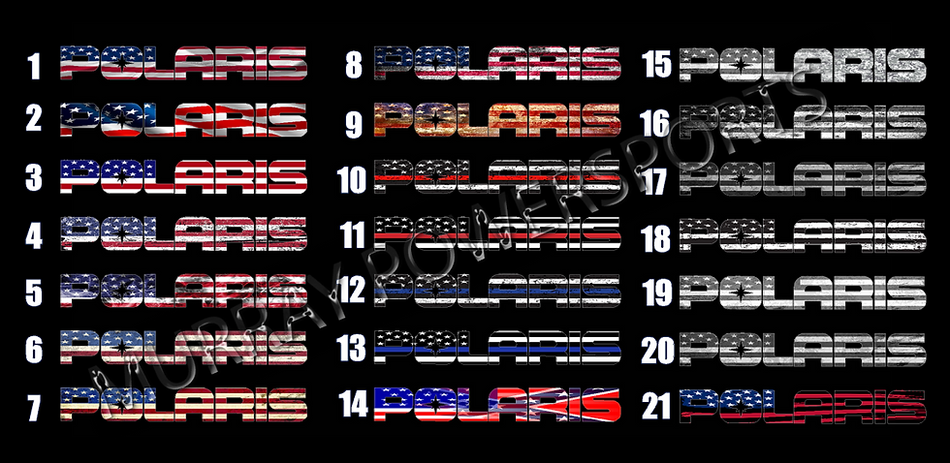 Replacement Rocker Decals (2 decals) - FLAG