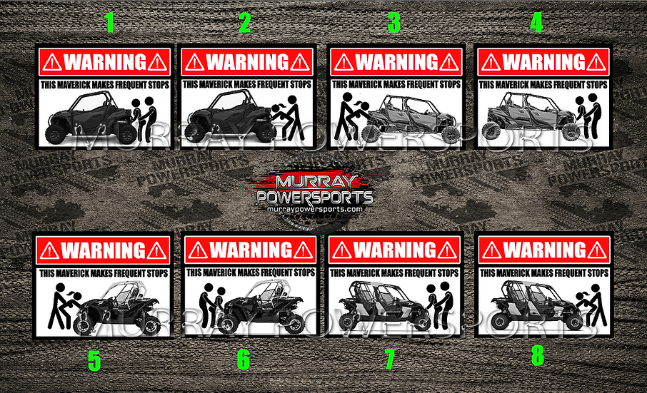 WARNING - This Maverick Makes Frequent Stops (size options)