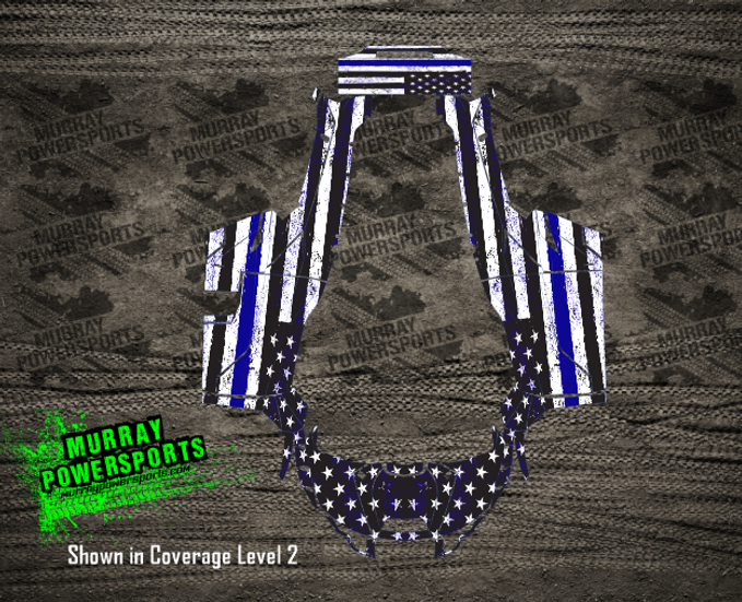 KRX Blue Line Flag Wrap