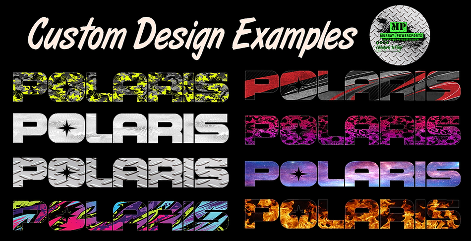 Custom Replacement Rocker Decals (2 decals) - FLAG