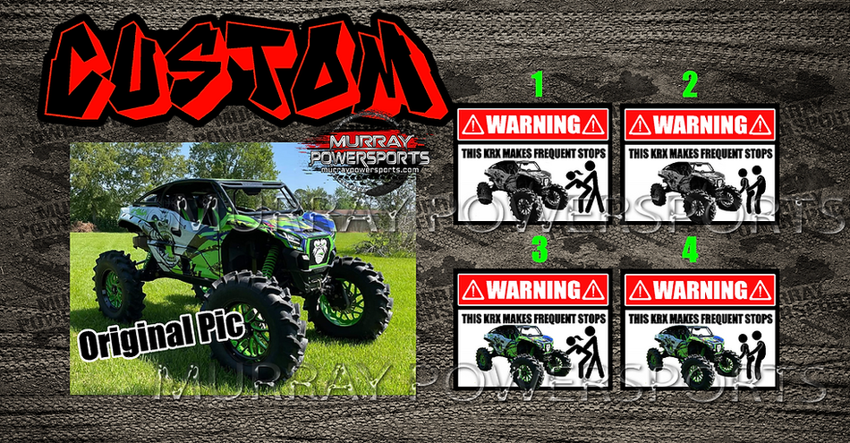 **CUSTOM** WARNING - This ___ Makes Frequent Stops (size options)