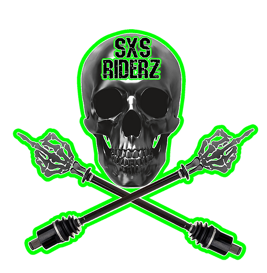 SXS/UTV/RZR/Truck/Car SXS RIDERZ Skully (Moody Version) Roof Decal