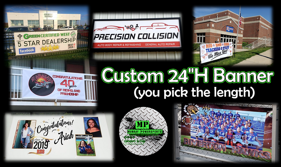 Custom Banner - 24"H (you pick the length)_