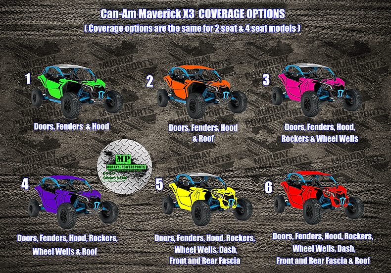 2 Seat Custom X3 Wrap