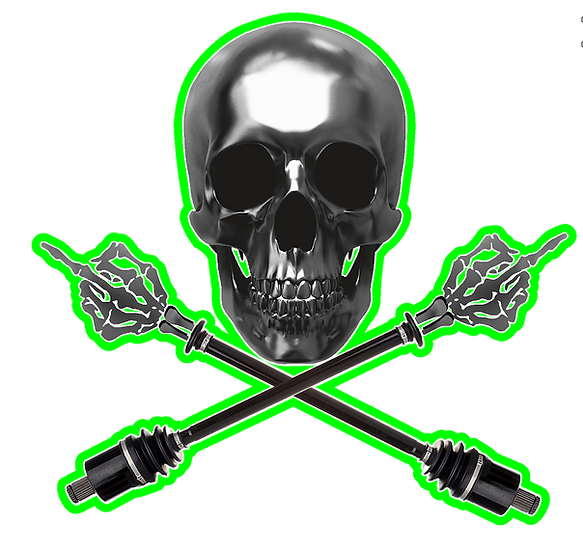 SXS/UTV/RZR/Truck/Car Skully (Moody Version) Roof Decal