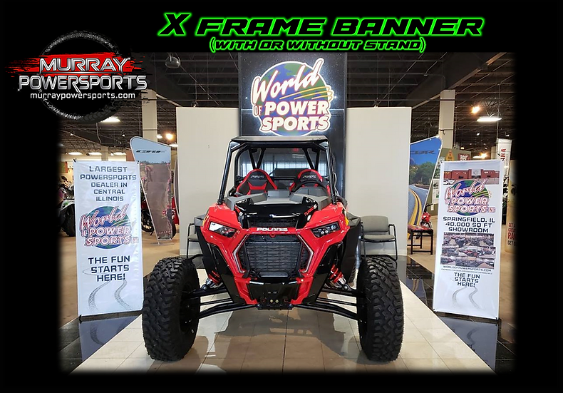 Custom X-Frame Banner (with or without stand)