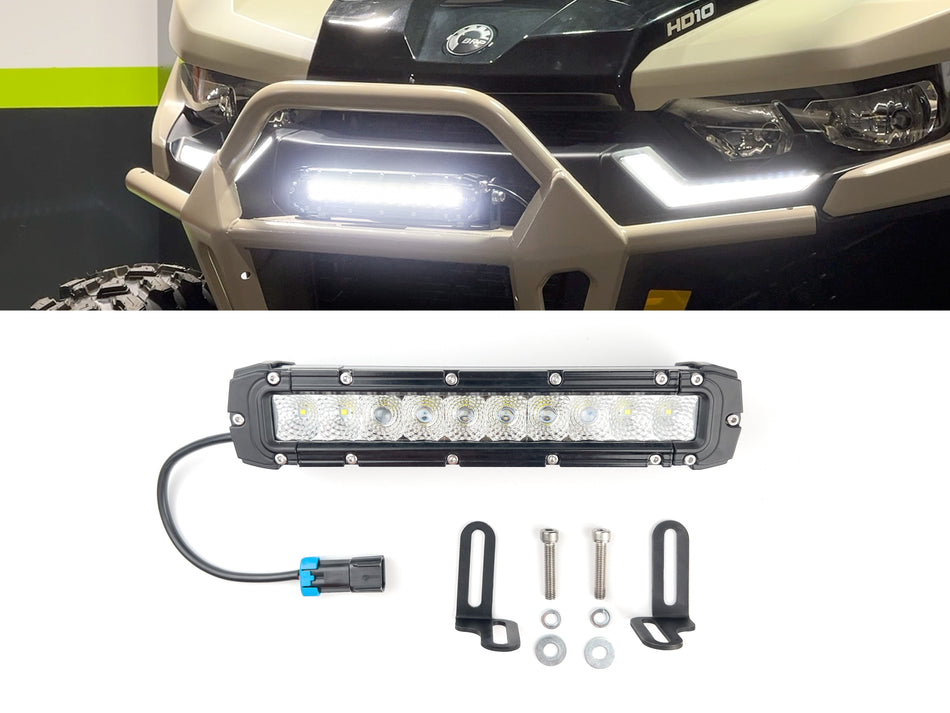 Can Am Defender - 10" Dual Row Light Bar Kit with Harness and Mounts