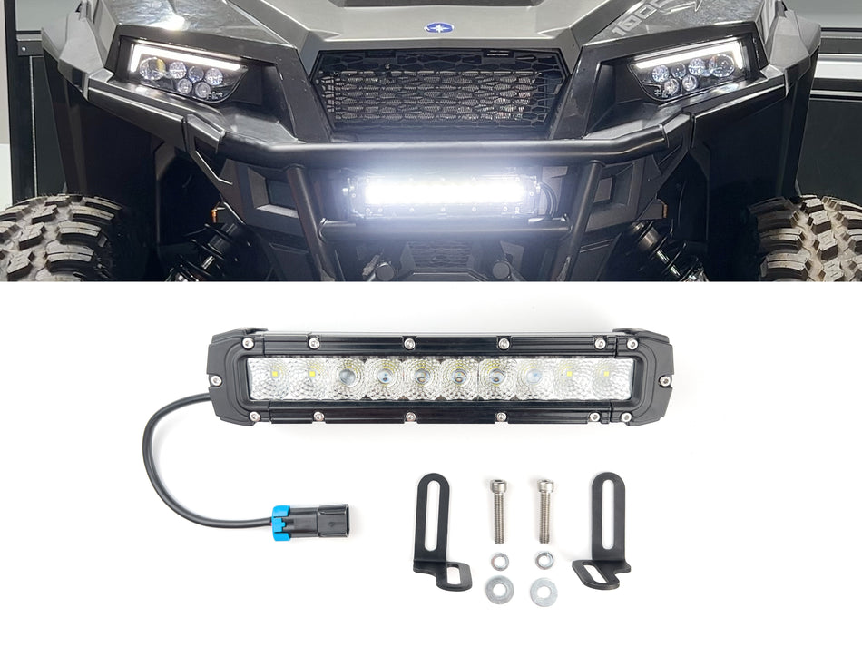 Polaris General - 10" Single Row Light Bar Kit with Harness and Mounts