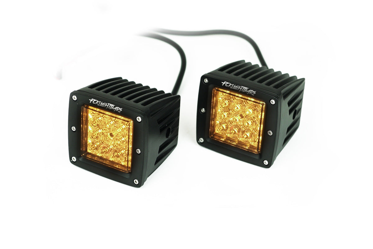 Dual Purpose Chase Pods AMBER/WHITE [SOLD AS PAIR]